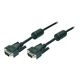 LogiLink - VGA-Kabel - HD-15 (VGA) (M) zu HD-15 (VGA) (M) - 15 m - Daumenschrauben - Schwarz