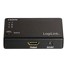LogiLink Video/Audio-Schalter - 3 x HDMI