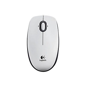 Logitech B100 - Maus - USB - weiß