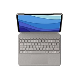 Logitech Combo Touch - Tastatur und Foliohülle - mit Trackpad - hintergrundbeleuchtet - Apple Smart connector - QWERTY
