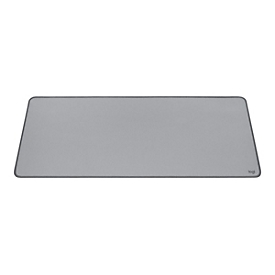 Logitech Desk Mat - Gris - Monochromatique - Nylon - Polyester - Caoutchouc - Base antidérapante