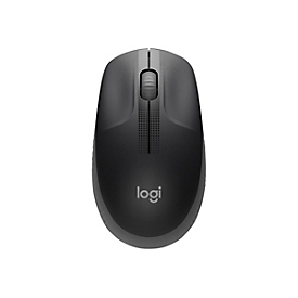 Logitech Funkmaus M 190, 3 boutons et molette de défilement, 1000 dpi, jusqu'à 10 m, USB-A, pile incluse, anthracite