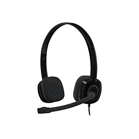 Logitech H151 Stereo Headset Casque multidispositif avec commandes intégrées - Avec fil - Bureau/Centre d'appels - 20 - 20000 Hz - 80 g - Casque - Noir