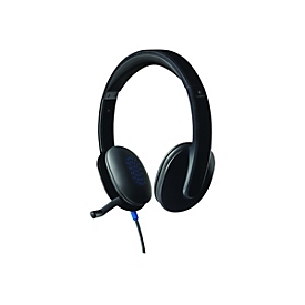 Logitech H540 USB Computer Headset Avec un son haute définition et des commandes sur l'oreillette - Avec fil - Bureau/Centre d'appels - 20 - 20000 Hz - 120 g - Casque - Noir