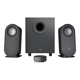 Logitech Haut-parleurs pour ordinateur Z407 Bluetooth avec caisson de basses et commande sans fil - 2.1 canaux - 40 W - Universel - Graphite - 80 W - Sans fil