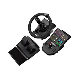 Logitech Heavy Equipment - G-Series - Lenkrad- und Pedale-Set - kabelgebunden - für PC