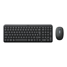 Logitech MK250 - Tastatur-und-Maus-Set - kabellos - Bluetooth LE - AZERTY - Französisch