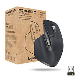 Logitech MX Master 3S Business Maus, kabellos, 8000 dpi, für Rechtshänder, 10 m Reichweite, Quiet-Click, graphit