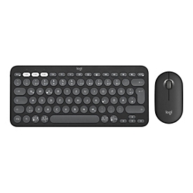Logitech Pebble 2 Combo - Tastatur-und-Maus-Set - kabellos - Bluetooth LE - QWERTY - US International