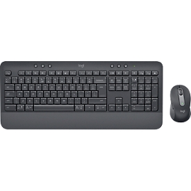 Logitech Signature Combo MK650 voor zakelijk toetsenbord en muis, draadloos, QWERTZ, polssteun, 2 verbindingsmodi, zwart
