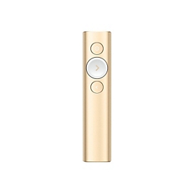 Logitech Spotlight - Präsentations-Fernsteuerung - 3 Tasten - Gold