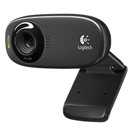 Logitech® Webcam C310, HD-Video 1280 x 720 px, Foto 5 MP, Mikrofon, Geräusch- & Lichtfilter, 1-Klick-HD-Upload, USB 2.0, Universalhalterung, USB-Kabel