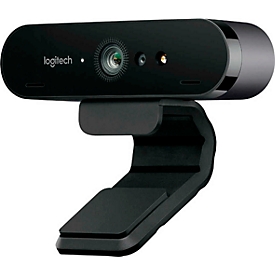 Logitech® Webkamera ConferenceCam BRIO, 4K UHD, 5x Zoom, Winkel einstellbar, Autofokus, 2 Mikrofone, Panel &amp; Clip