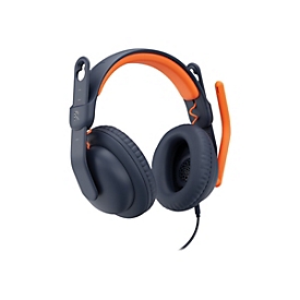 Logitech Zone Learn - Avec fil - Education - 192 g - Casque - Bleu - Orange