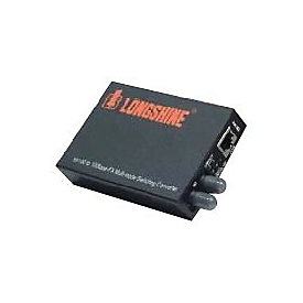 Longshine LCS-C842MT - Medienkonverter - 100Mb LAN - 10Base-T, 100Base-FX, 100Base-TX - RJ-45 / ST multi-mode - bis zu 2 km