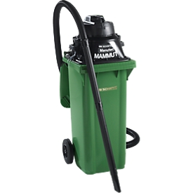 Lot complet aspirateur à sec/à eau, sans prise pour outils électriques, avec benne à déchets 120 L, vert 