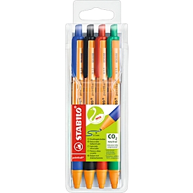 Lot de 4 stylos à bille pointball STABILO®