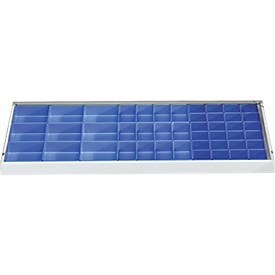 Lot de boîtes de compartimentage pour armoires à outillage, 45 p., bleu 