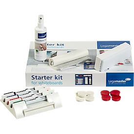 Lot de démarrage pour whiteboard 7-125000 Legamaster, marqueurs, effaceur, support, aimant, produit nettoyant, 17 p.