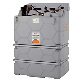 Lubricant tank unit CEMO CUBE Indoor Premium, 230 V electric pump, 9 l/min, W 1200 x D 800 x H 1740 mm, 1000 l volume