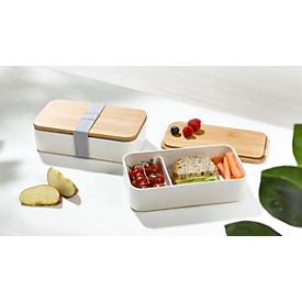 Lunchbox, Natur, Standard, Auswahl Werbeanbringung optional