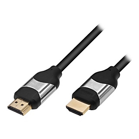 M-CAB Professional - Highspeed - HDMI-Kabel mit Ethernet - HDMI männlich zu HDMI männlich - 2 m - Schwarz