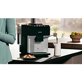 Machine à café automatique Siemens TP505D01 EQ.500 Classic, pour café en grains, 1500 W, jusqu'à 1,9 l/270 g, accessoires inclus, argenté-noir