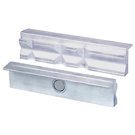 Mâchoire de protection pour étau, type P, pour mâchoires de 125 mm, prismatiques, en aluminium, HEUER