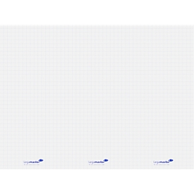 Magic Charts Legamaster, pour tableaux à feuilles mobiles, quadrillées, autocollantes et inscriptibles, avec marqueur permanent, L 1 200 x l 900 mm, polypropylène, blanc, 15 feuilles