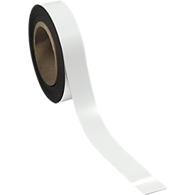 Magneetband, 30 mm x 100 m, wit