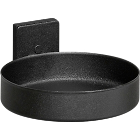 Magneethouder WFI, ronde komvorm, tot 7,5 kg, Ø 90 mm, staal, zwart, 2 stuks