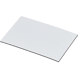 Magnetic Bearing Plates, white, 25 x 60 mm
