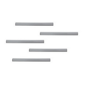 Magnetic stripDurafix Rail, W 210 x H 17 mm, self-adhesive, bubble-free look, silver