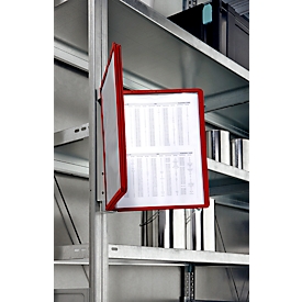 Magnetische wandhouder set VARIO WALL, incl. 5 zichtvensters, rood