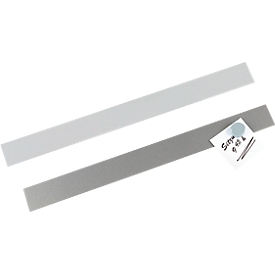 Magnetleiste MAUL, selbstklebend, kratzfest, beliebig kombinierbar, L 1000 x B 50 mm, Metall lackiert, grau