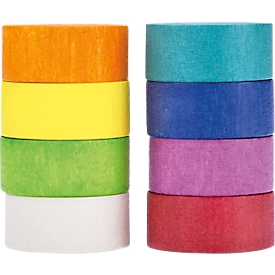 Magnetoplan Design Magneet Hout Cirkel, rond, kleefkracht 4 kg, Ø 30 x H 13 mm, geassorteerde kleuren, FSC® hout, 8 stuks