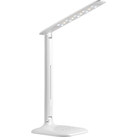Magnetoplan ledbureaulamp Tropo, wit, dimbaar, drie kleuren, met voet