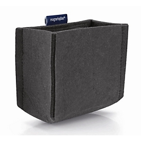 Magnetoplan magnetoTray ecoAware MEDIUM pennenbakje, grijs vilt, magnetisch, 130 × 100 × 60 mm

