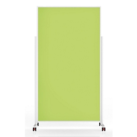 Magnetoplan mobile Moderationstafel VarioPin White, Hoch-/Querformat, 2-seitig nutzbar, B 1000 x H 1800 mm, Filz/Aluminium, grün/weiss