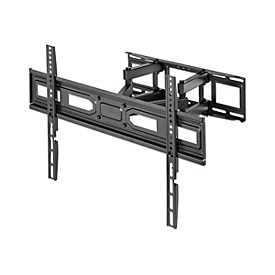 Manhattan - Befestigungskit (Wandmontage) - Voll beweglich - für Flachbildschirm - stabiler Stahl - Schwarz