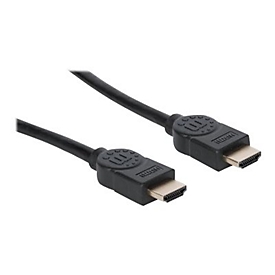 Manhattan HDMI Cable with Ethernet, 8K@60Hz (Ultra High Speed), 2m, Male to Male, Black, 4K@120Hz, Ultra HD 4k x 2k, Fully Shielded, Gold Plated Contacts, Lifetime Warranty, Polybag - HDMI-Kabel - 2 m