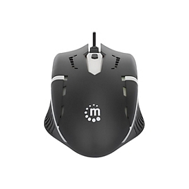 Manhattan - Maus - rechts- und linkshändig - optisch - 4 Tasten - kabelgebunden