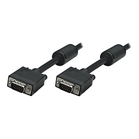 Manhattan VGA Monitor Cable (with Ferrite Cores), 15m, Black, Male to Male, HD15, Cable of higher SVGA Specification (fully compatible), Shielding with Ferrite Cores helps minimise EMI interference for improved video transmission, Lifetime Warrant...