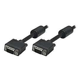 Manhattan VGA Monitor Cable (with Ferrite Cores), 7.5m, Black, Male to Male, HD15, Cable of higher SVGA Specification (fully compatible), Shielding with Ferrite Cores helps minimise EMI interference for improved video transmission, Lifetime Warran...