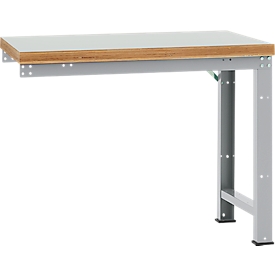 Manuflex aanbouw-werkbank Profi standaard, tafelblad kunststof, 1250 x 700 mm, briljantblauw