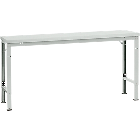 Manuflex basistafel UNIVERSAL Speciaal, 1750 x 800 mm, melamine lichtgrijs, lichtgrijs
