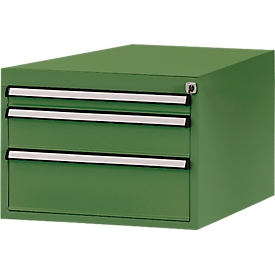 Manuflex Schubladen-Unterbauten, für Werkbank Profi Tiefe 700 mm, resedagrün