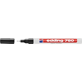 Marcador de pintura EDDING 780, 0.8 mm, negro, 10 piezas