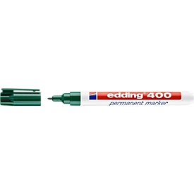Marcador edding 400, punta fina, verde, 1 pieza
