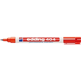 Marcador edding 404, con punta fina, rojo, 10 piezas